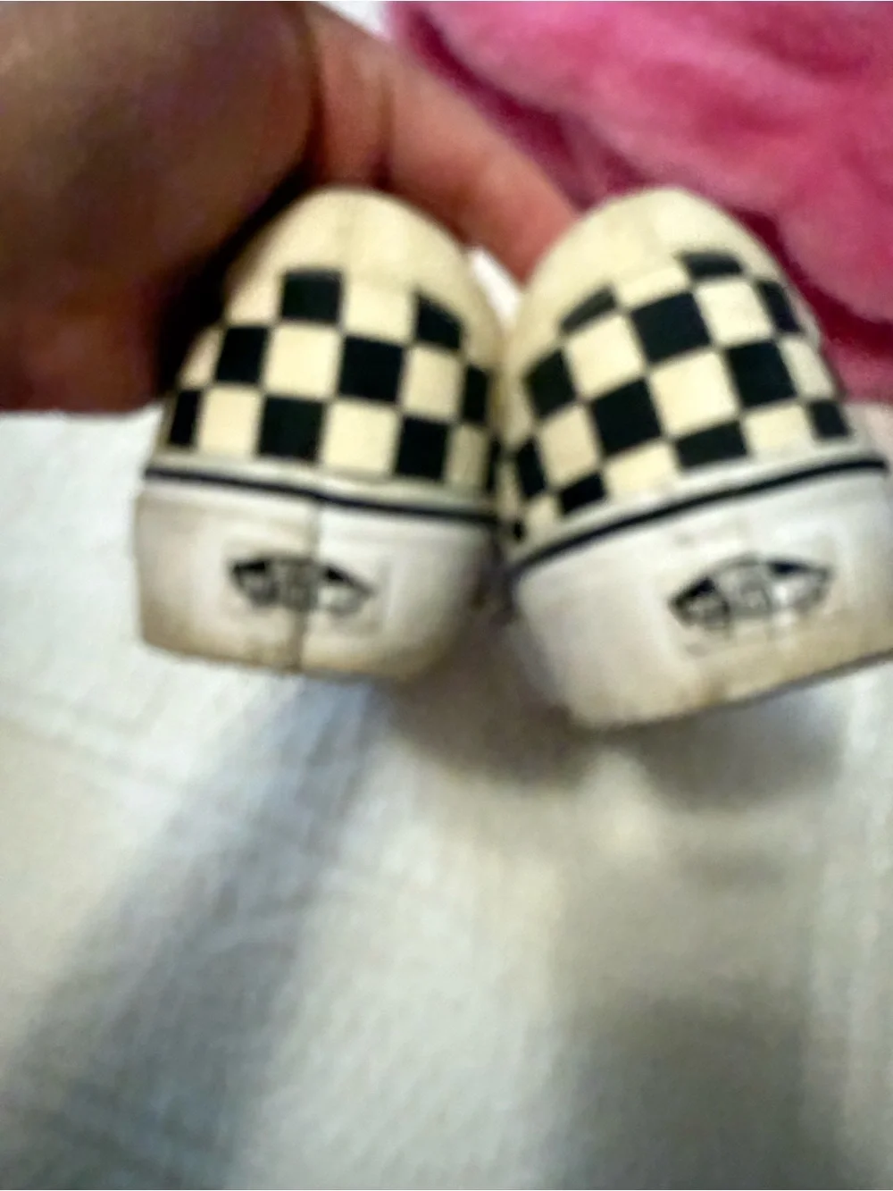 Platform Vans women’s Classic Slip-On Checkerboard Shoes size 10